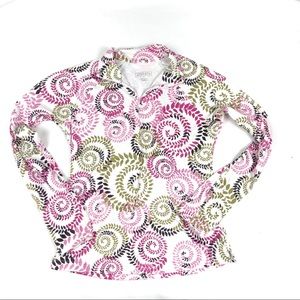 Athleta Print Quarter Zip